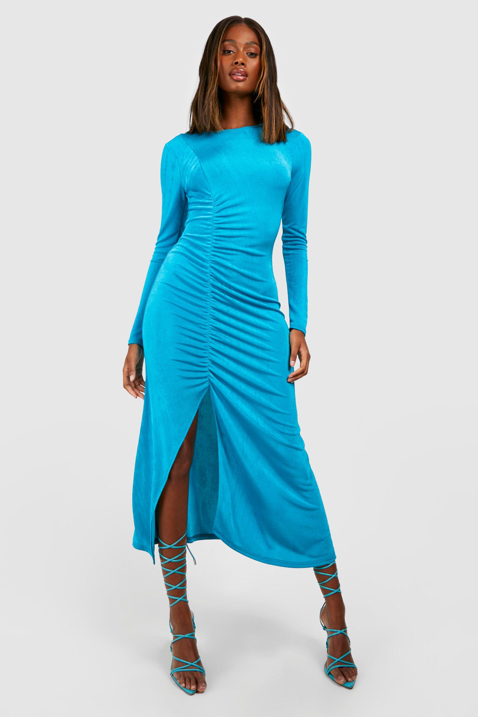 Boohoo 2024 blue dress